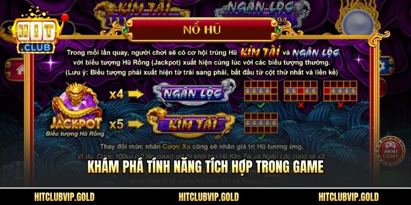 Khám phá tính năng tích hợp trong game