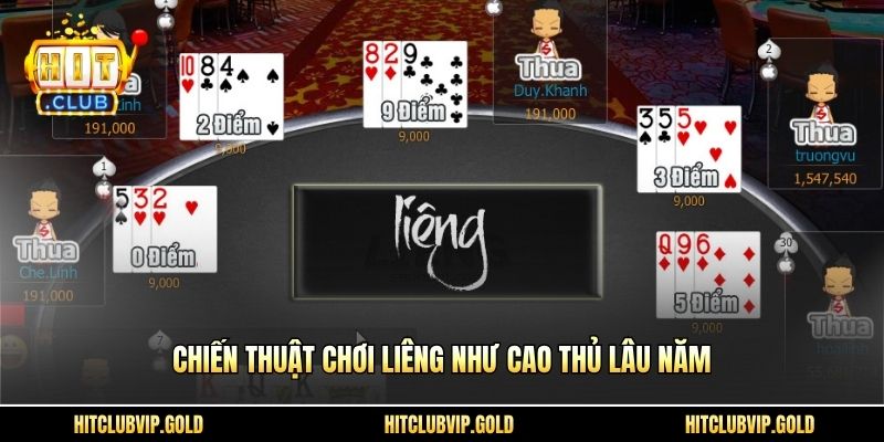 Chiến thuật chơi Liêng như cao thủ lâu năm