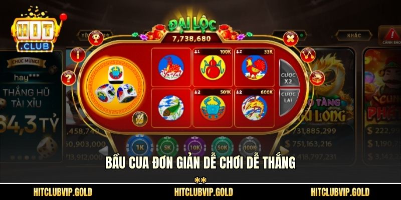 Bầu cua đơn giản dễ chơi dễ thắng